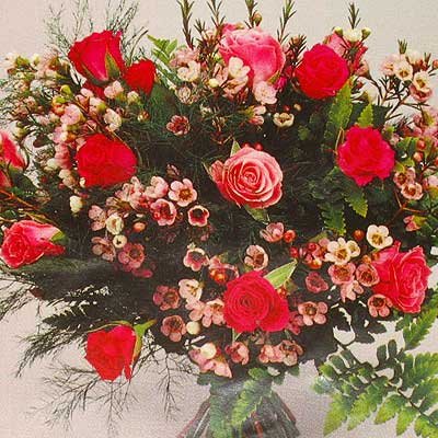 זר ורדים ורוד 17 - פרחי אוריינטל