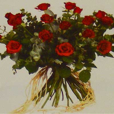 זר ורדים אדומים 27 - פרחי אוריינטל