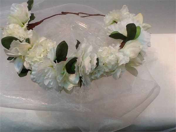 זר פרחים לראש ממשי - פרחי יערה