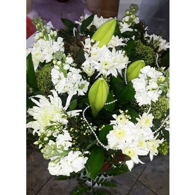 חתונה לבנה - דבי פרחים