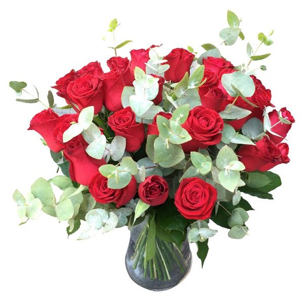 ורדים אדומים - פרחי דליה