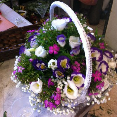 סלסלה פרחונית - לה רוז דה פריז