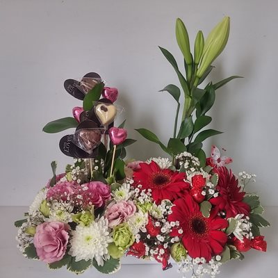 סידור פרחים מתוק - פרחי חמד