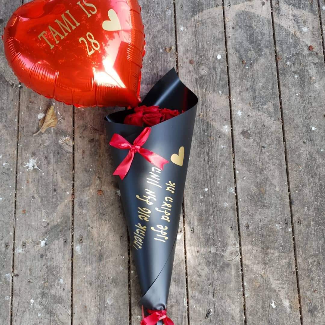 זר לבן עם נגיעות של סגול (2) - טוליפ