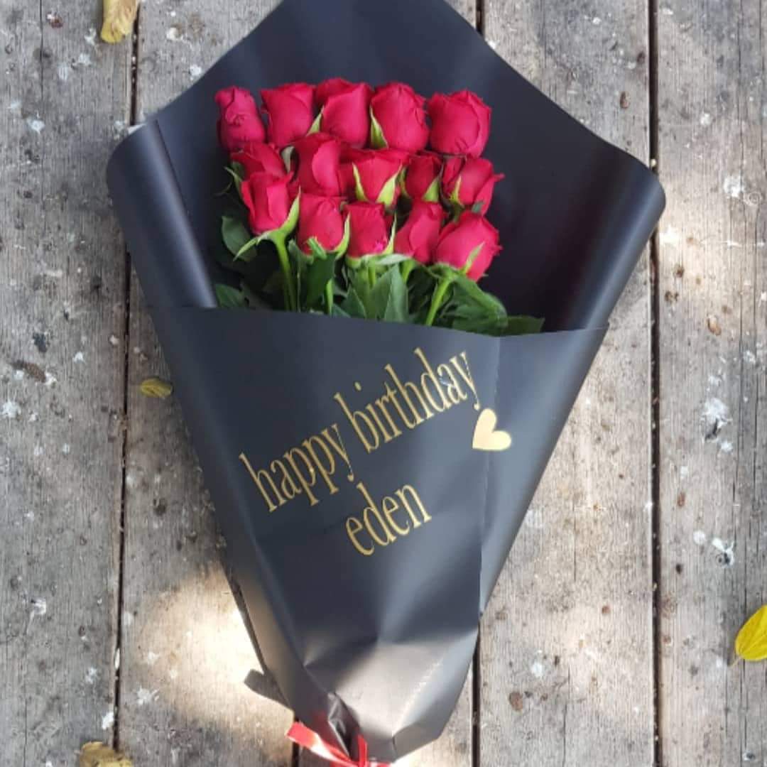 זר לבן עם נגיעות של סגול (2) - טוליפ