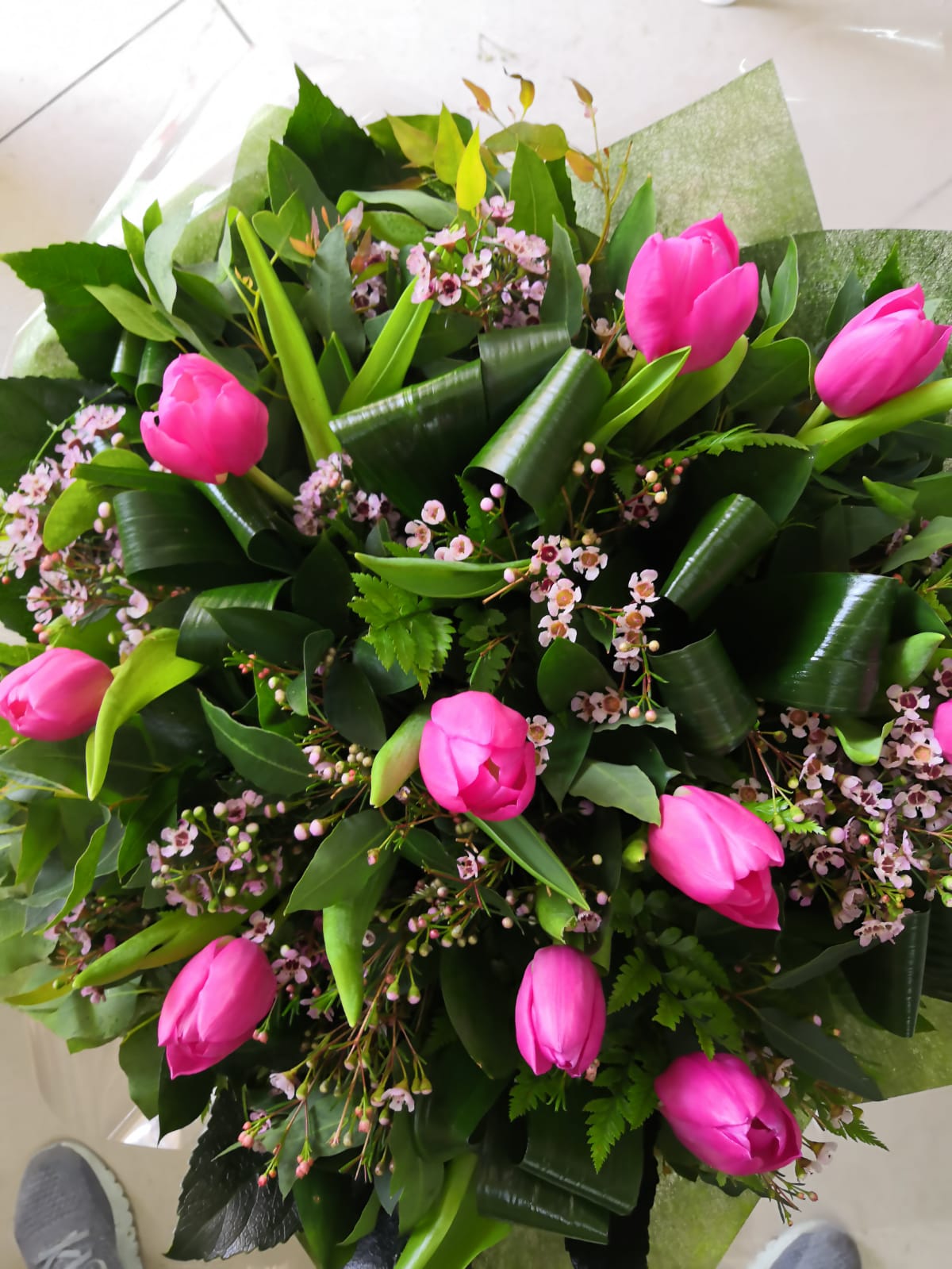 זר 21 פרחי ענבל