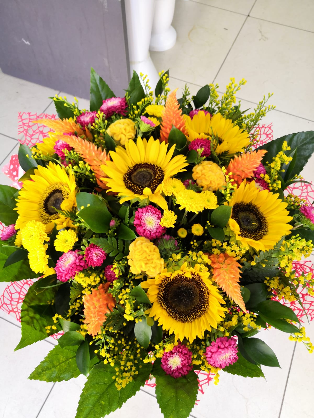 זר 21 פרחי ענבל