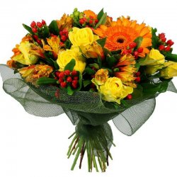 זר פרחים אוהב - הדר