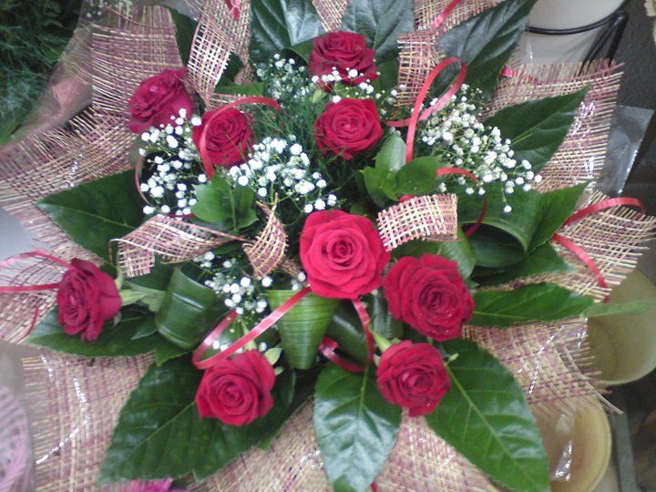 זר כלה ורוד - טוליפ