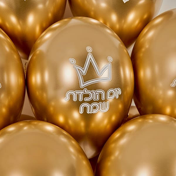 בלון יומולדת מבריק - ויקטוריה