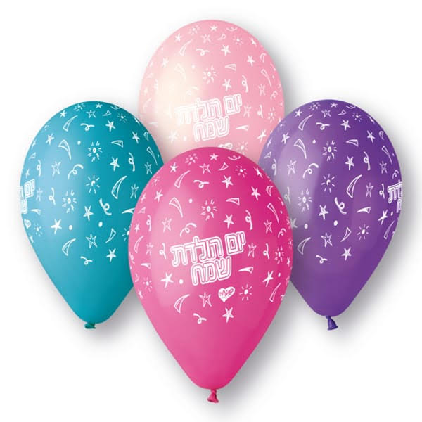 בלון יומולדת צבעים שונים - ויקטוריה