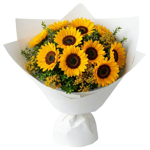 זר חמניות בשדה | 272 - פרחי לב - כרמיאל